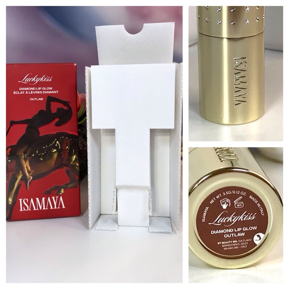 Isamaya Luckykiss Diamond Lip Glow Lipstick in Outlaw with Horse Case 3.5g *BNIB - Picture 13 of 16
